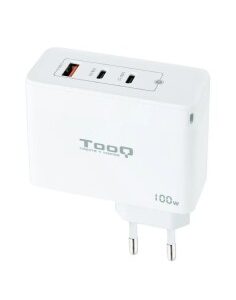CARGADOR  5V ENCHUFE 2 X USB   TYPE C, USB, 100W BLANCO