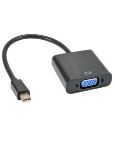 CONVERSOR MINI DISPLAY PORT A  VGA 0.15M NEGRO