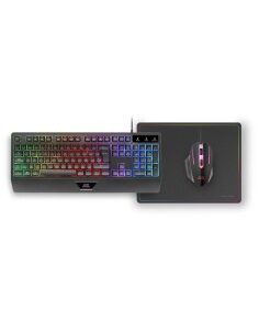 TECL+RAT+ALFOM MARS USB GAMING RGB MCP124 NEGRO