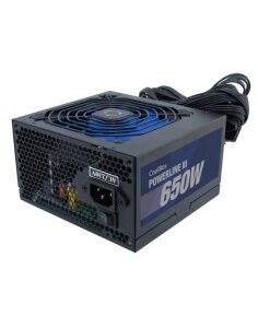 FUENTE 650W/38A COOLBOX 12CM   POWERLINE III 85% NEGRA