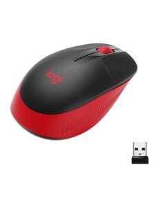 RATON WIRELESS LOGITECH M190   NEGRO ROJO