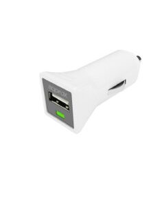 CARGADOR  5V COCHE 1X USB 1.0A  BLANCO