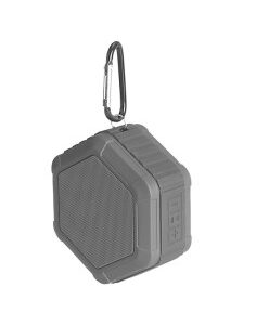 ALTAVOZ MINI PORTABLE HEXAGONA L GRIS