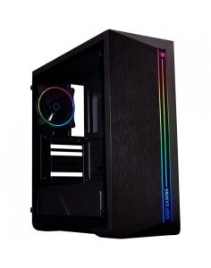 CAJA GAMING GDC200 RGB NEGRA   LATERAL CRISTAL TEMPLADO
