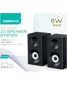 ALTAVOZ 2.0 OMEGA OG2086       6W RMS NEGRO