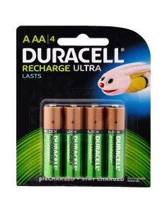 PILAS AAA  4 UNDS DURACELL REC ARGABLES