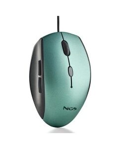 RATON USB NGS MOTH ICE VERDE   1600DPI CON ADAPT. TYPE C