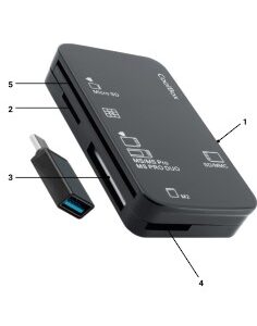 LECTOR EXT. COOLBOX DNIE SD    MSD MS M.2 NEGRO