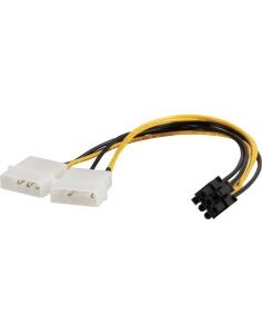 CABLE CORRIENTE VGA 6 PINS     15CM