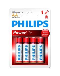 PILAS  AA  4 UNDS PHILIPS BLIS TER ALCALINA
